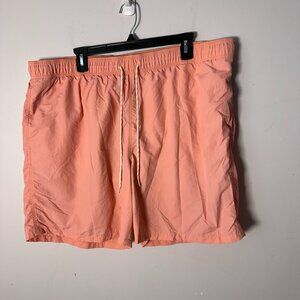 EUC Goodfellow & Co Womens Swim Shorts Pink Peach XXL